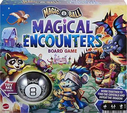 Mattel Games Magic 8 Ball Magical Encounters Board Game for Kids & Families, Cooperative Player Game with Real Magic 8 Ball - style: Board Game