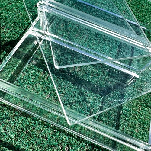 Double Deck Acrylic Playing Card Case/Holder, Clear Storage Playing Card Box - Fits Most Standard Size Playing Cards and Bridge Size Cards - color: Double Deck