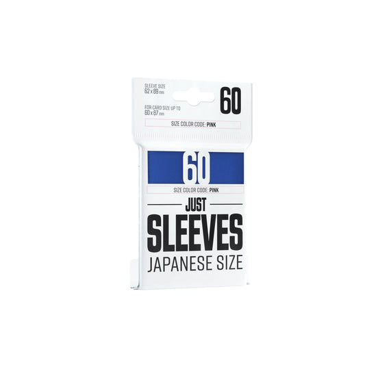 Just Sleeves | Pack of 50 Japanese Size Card Sleeves for Board Game and Card Games | 62 mm by 89 mm Card Sleeves | Professional Protection for TCG and LCGs | Blue Color | Made by Gamegenic - color: Blue