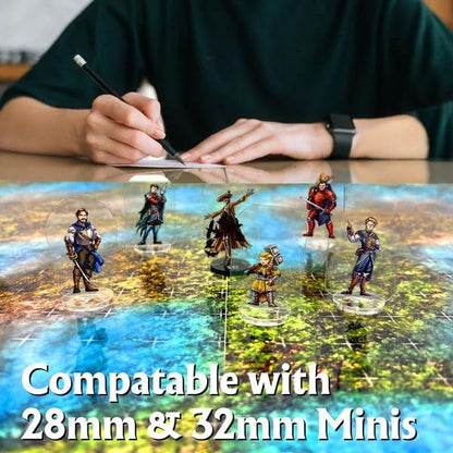 Arcknight The Textures Pack 2 Roleplaying Battlemaps; 16 Modular RPG Maps in 8 Double-Sided Pages, 1" Square Grid, Modular & Versatile Design for Tabletop Gaming - for Dungeons & Dragons & Pathfinder - style: Textures 2