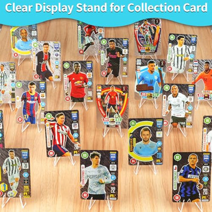 Reastar Card Display Stand, 20 Pcs Small Easel, Acrylic Card Holder, 2.2 in | for Coin Graded Card Sports Trading PSA Picture Phone, Sturdy and Stable, Mini Size, Clear and Elegant