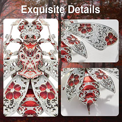Piececool 3D Puzzles for Adults, Honey Bee 3D Metal Model Kits, Animal Model Building Kit for Stress Relief Insect Themed Fashion Brooch Assembling DIY Crafts - color: Honey Bee