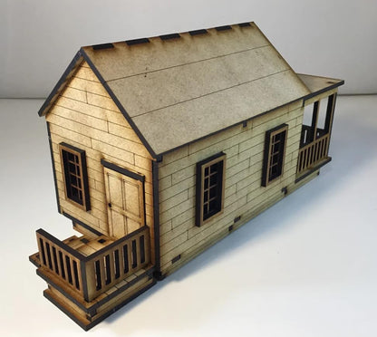 Shotgun House 28mm Terrain Building MDF Miniature Tabletop Gaming RPG Modern Wargames