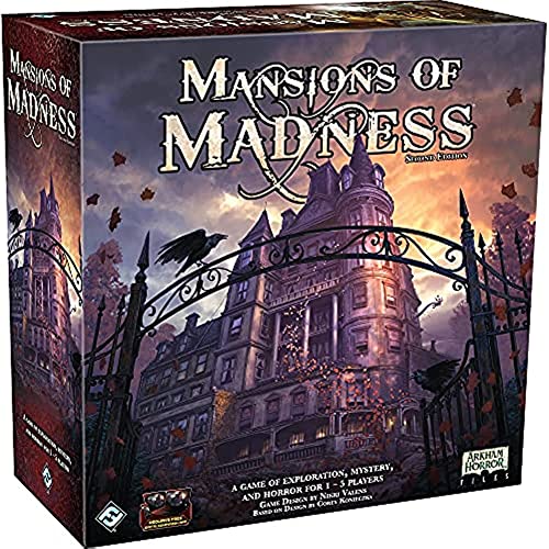 Asmodee Mansions of Madness Board Game (2nd Edition) - Dive into Lovecraftian Horror and Mystery with Cooperative Gameplay! Ages 14+, 1-5 Players, 2-3 Hour Playtime