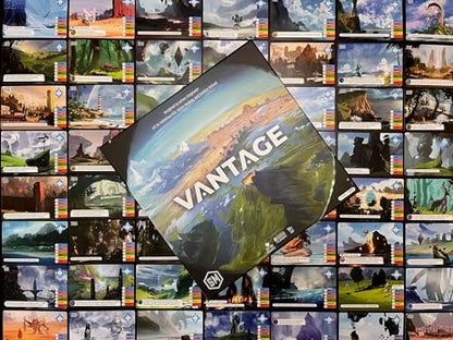 Stonemaier Games: Vantage by Jamey Stegmaier | Cooperatively Explore an Entire Planet from First-Person Perspective | Strategy Board Game for Adults and Family | 1-6 Players, 120 Min-180 Min, Ages 14+