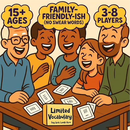 Limited Vocabulary – Hilarious Creative Word Game of Prompts, Replies, And Inside Jokes - Adult Party Game For Clever Minds And Word Nerds - Great For Family And Friends - Ages 15+, 3-8 Players