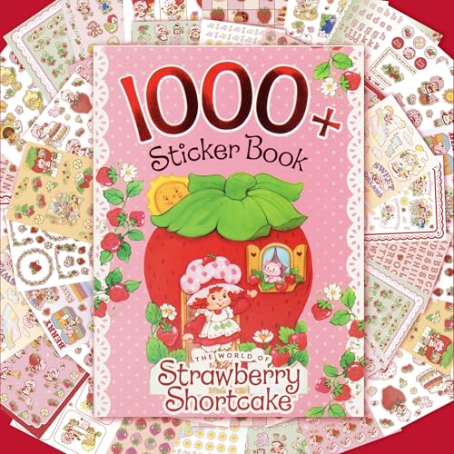 Horizon Group USA Sticker Book with Large and Small Sizes, Kids Stationary for Water Bottle, Notebooks, and Party Favors, Strawberry Shortcake - color: Strawberry Shortcake