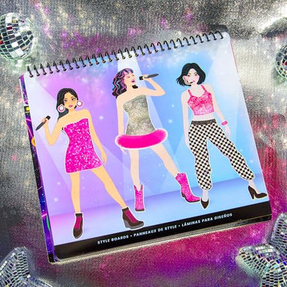 Fashion Angels Live! in Concert Sticker Stylist Fashion Set | Includes Concert Venue Style Boards, Popstar Silhouettes & 600+ Stickers, Ideal Gift for Kids - style: Pop Star