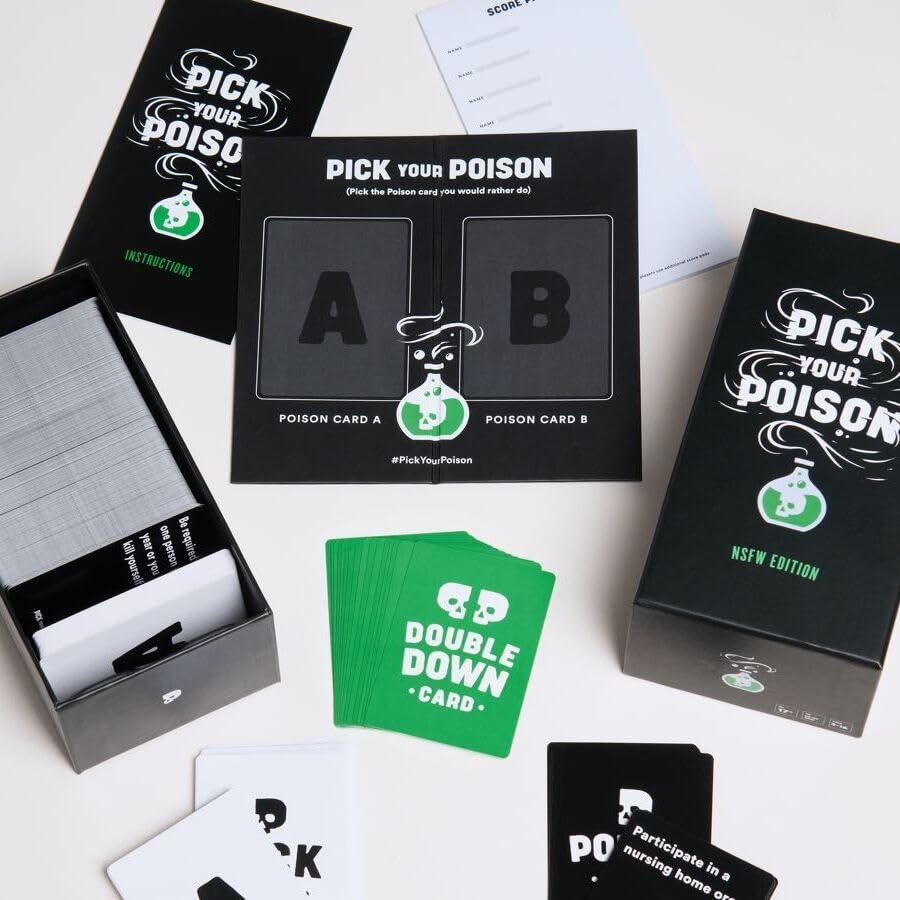 Pick Your Poison After Dark – Adult Party Game for Friends & Groups | Hilarious “Would You Rather” Card Game | Funny Icebreaker for Game Nights, Parties & Pregames | Great Gift for Adults