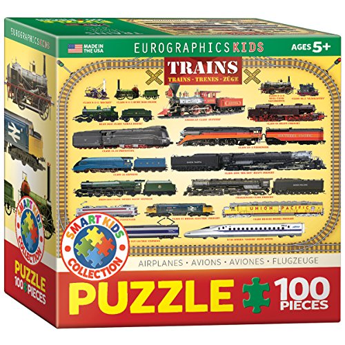 EuroGraphics Trains 100 Piece Puzzle (Small Box) Puzzle - size: 100 Piece Puzzle, style: EuroGraphics Trains 100 Piece Puzzle (Small Box) Puzzle