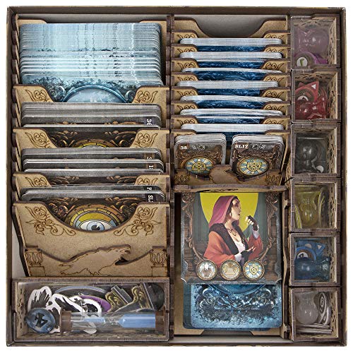 TowerRex Organizer for Mysterium Board Game and Hidden Signs, Secrets and Lies Expansion, Storage Instert, Accessories Upgrade