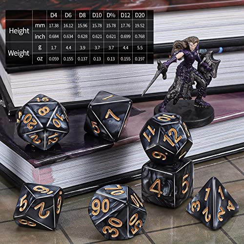 CiaraQ 182pcs Polyhedral Dice Set for Dungeon and Dragons MTG Table Games | 26 Acrylic Role Playing Dice sets for D&D with Large Drawstring Bag. 7 per set (D4-D20), Lightweight & durable. Ages 14+. - color: 26 Colors-classic Font