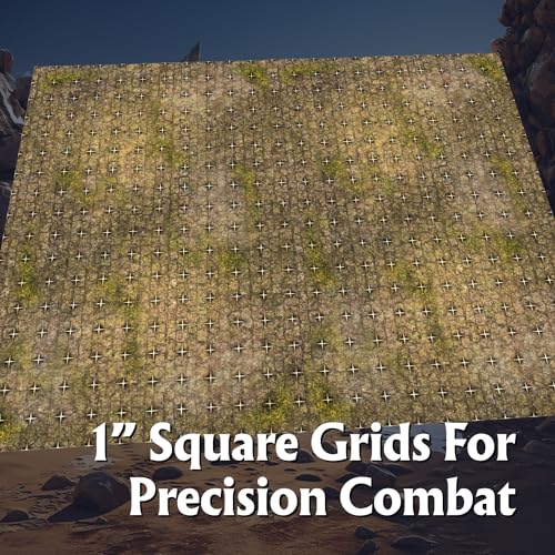 Arcknight The Textures Pack Roleplaying Battlemaps; 16 Modular RPG Maps in 8 Double-Sided Pages, 1" Square Grid, Modular & Versatile Design for Tabletop Gaming - for Dungeons & Dragons, Pathfinder - style: Textures 1