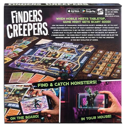 Micro Games of America™ Finders Creepers Board Game an App-Vanced™ Game – Hunt Digital Monsters with Your Phone, 2-4 Players, Ages 8+