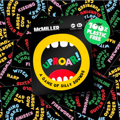 UPROAR! Family Word Sound-Matching Card Game – Crowd-Pleaser – Fast-Paced Party Game for Kids, Teens & Adults | Perfect for Family Game Night, Parties & Birthdays | 2–6 Players | Easy to Learn