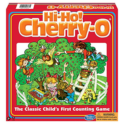 Hi-Ho Cherry-O, Classic Childrens Counting Game, by Winning Moves Games USA | Have Fun & Learn To Count, 2 to 4 Players, Ages 3+