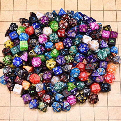 RPG Dice 210 Pieces Polyhedral Dice Set for DND | 30 Sets of 7-Dice for Dungeons and Dragons Tabletop Role Playing Adventure Games