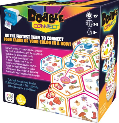 Asmodee | Double Hookup | Quick Reaction Card Game | Ages 8+ | 2-8 Players | 20 Minutes Play Time - size: Doble conexión, style: single