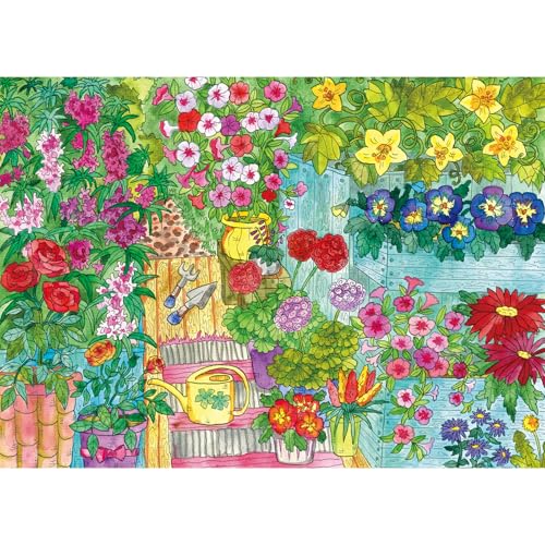 Secret Garden Puzzles for Adults 1000 Pieces, Puzzles with Letters on Back, Impossible Hard Difficult Challenging, Precise Interlocking Pieces, Home Wall Decoration & Ideal Gift - color: Secret Garden