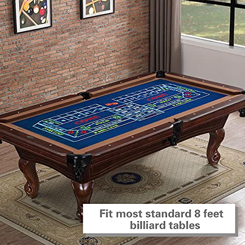 BALIKEN 84x42 Inches Roulette Table Mat & Craps Table Top Casino Felt Professional Grade Mat