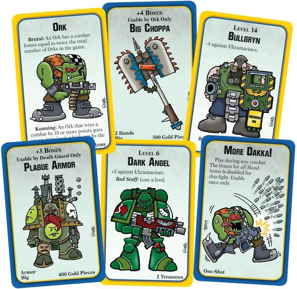 Steve Jackson Games Munchkin Warhammer 40,000 | Strategic Battles with Warhammer Crossover Humor, Grimdark Parody for 3-6 Players, Ages 12+, 60-120 Minutes - style: Munchkin: Warhammer 40000