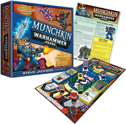 Steve Jackson Games Munchkin Warhammer 40,000 | Strategic Battles with Warhammer Crossover Humor, Grimdark Parody for 3-6 Players, Ages 12+, 60-120 Minutes - style: Munchkin: Warhammer 40000