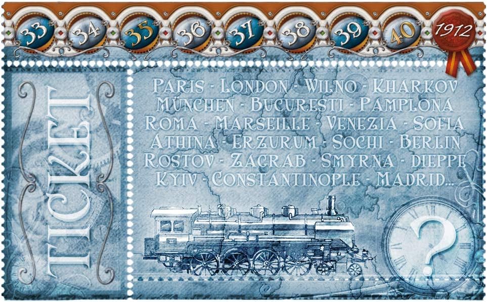 Asmodee Ticket to Ride Europa 1912 Board Game EXPANSION - Expand Your Railway Empire Across Europe! Fun Family Game for Kids & Adults, Ages 8+, 2-5 Players, 30-60 Minute Playtime - style: Game Expansion