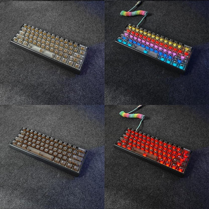FKZ H60 Aluminum Keyboard Case,60% Compact Customized Mechanical Gaming Keyboard Housing Compatible with Wooting60/Win60/GH60/MADLIONS MAD60HE/61Keys Barebones Keyboard DIY (Black) - color: Black