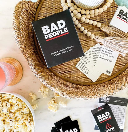 BAD PEOPLE Party Game – Hilarious Adult Card Game for Friends & Game Night | Funny Conversation & Icebreaker Board Game for Parties, Pregames, Social Gatherings & Fun Gift Ideas