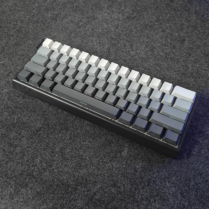 FKZ H60 Aluminum Keyboard Case,60% Compact Customized Mechanical Gaming Keyboard Housing Compatible with Wooting60/Win60/GH60/MADLIONS MAD60HE/61Keys Barebones Keyboard DIY (Black) - color: Black
