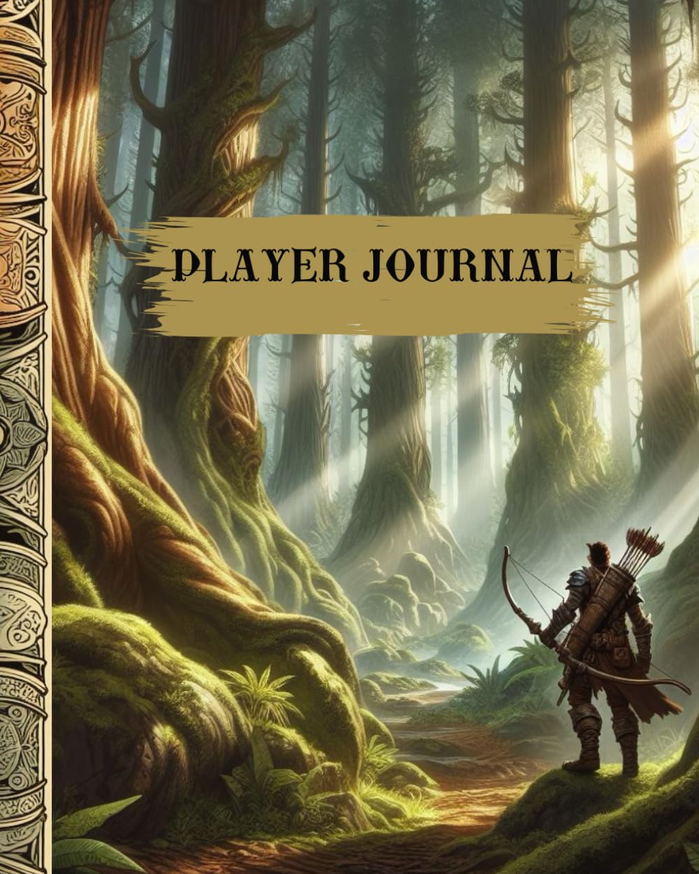 PLAYER JOURNAL: 5e Character Sheets, DnD Player Notebook For Role-Playing Fantasy Games Campaign.