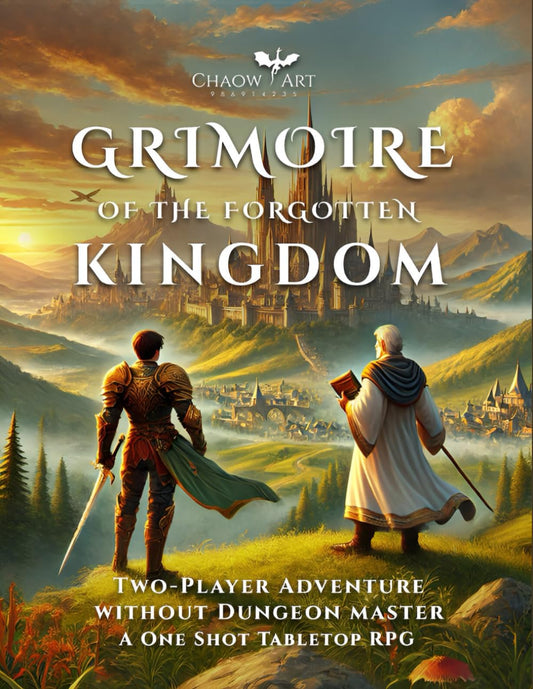 One Shot Adventure Two-Player Campaign without Dungeon Master Required: Fantasy Story idea for Tabletop RPGs, Inspired by 5th Edition, Perfect Gift For Best Friend Play Roleplaying Game Together