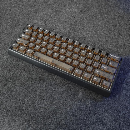 FKZ H60 Aluminum Keyboard Case,60% Compact Customized Mechanical Gaming Keyboard Housing Compatible with Wooting60/Win60/GH60/MADLIONS MAD60HE/61Keys Barebones Keyboard DIY (Black) - color: Black