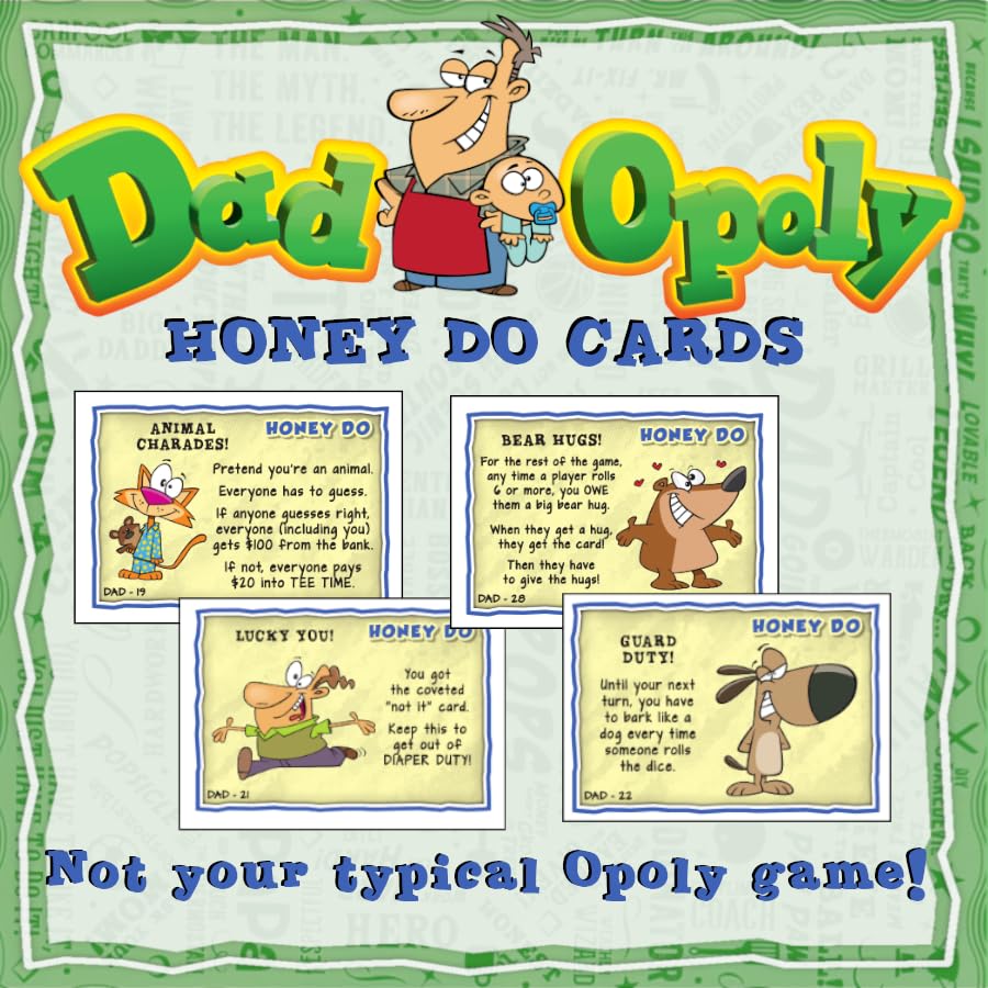 DadOpoly – The Hilarious Family Board Game for Dads and Kids, Family Night Laughs, and Dad Humor Fun
