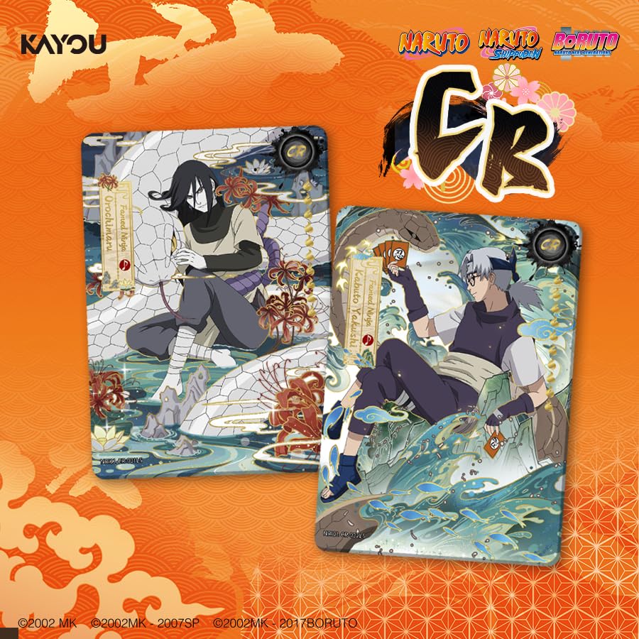 KAYOU Naruto Collectible Cards Earth Scroll Series 1, English NA Edition Booster Box with PR Card
