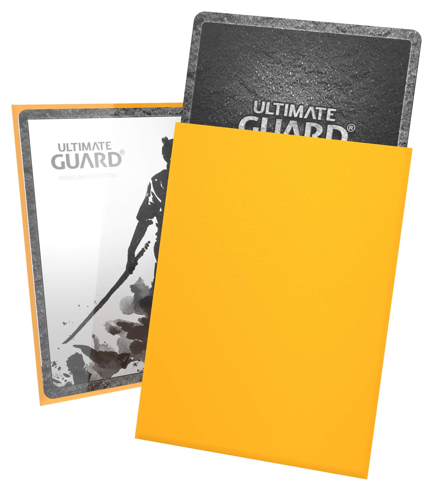 Ultimate Guard Katana Card Sleeves: 100 Standard Size TCG Sleeves, 66 x 91mm, Yellow Back, Tournament Quality, No PVC & Acid-Free, High Clarity - color: Yellow, size: Standard Size (66 x 91mm)