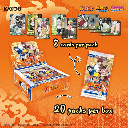 KAYOU Naruto Collectible Cards Earth Scroll Series 1, English NA Edition Booster Box with PR Card