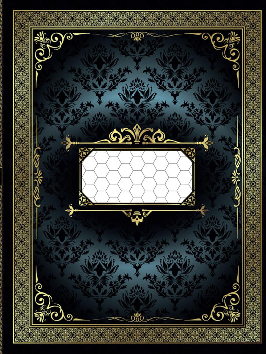 RPG Notebook: 1/2" Hex Flat Topped Grid Pages: Tabletop Role-Playing Games Journal | Campaign Planner for Game Masters