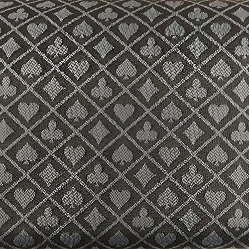 Speed Cloth Poker Table Fabric - 108X60 Inch Section of Suited Casino Card Game Table Felt Top Cover - Gray - color: Two- Tone Gray