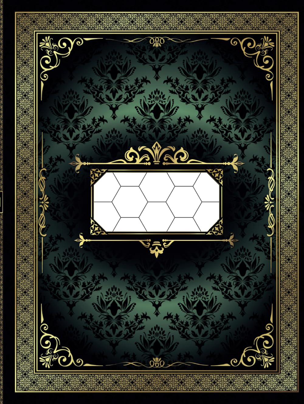 RPG Notebook: 1" Hex Flat Topped Grid Pages: Tabletop Role-Playing Games Journal | Campaign Planner for Game Masters