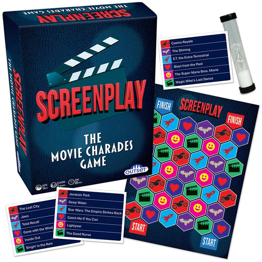 Outset Media Screenplay: The Movie Charades Game - The Ultimate Team Party Game that Makes Stars Out of Everyone! Contains Over 1000 charades