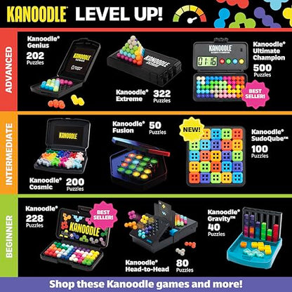 Educational Insights Kanoodle Genius - 3D Brain Teaser Puzzles for Kids, Spatial Puzzle Games for Adults, Teens and Kids, Problem Solving Toys and Logic Puzzles, Single Player Games