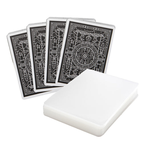Stellar Factory Card Sleeves 112-Count, Matte & Clear, 2.5" x 3.5" | Archival acid-free polypropylene; rounded corners resist snags; fits MTG, Everdell, Root, Gloomhaven, Ark Nova & more.