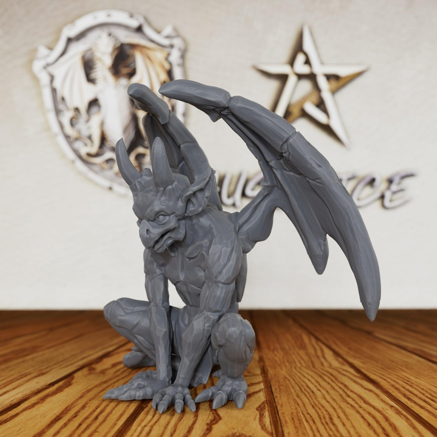 Dungeons and Dragons Gargoyle 32mm Miniature Unpainted DND Minis, Tabletop RPG Game Figurine, Perfect RPG Gift for Role Playing Gamers & Monster Lore Enthusiasts- AS143