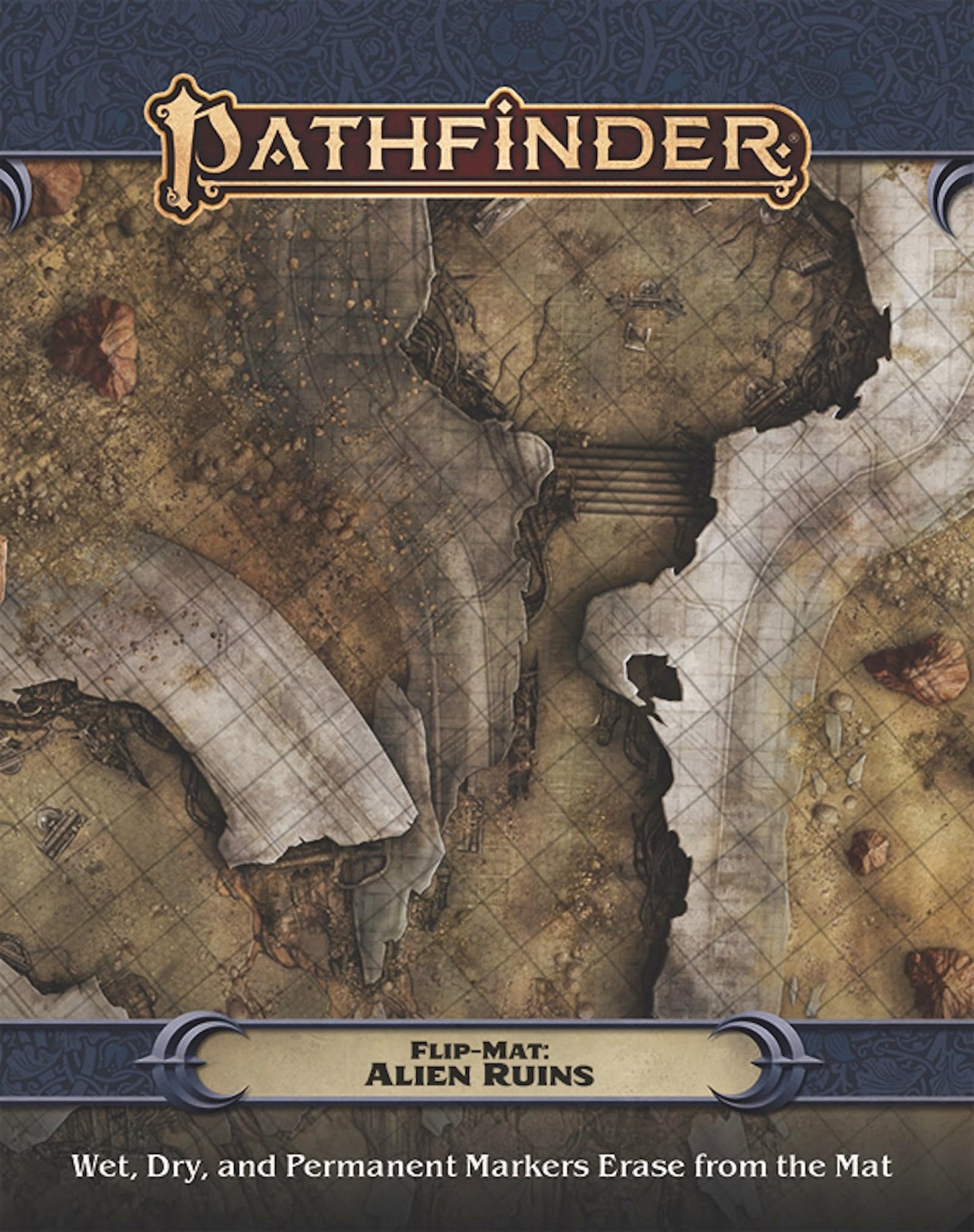 Pathfinder Flip-Mat: Alien Ruins | Reusable Wet & Dry Erase RPG Map, For Dungeon Masters, Game Masters, and Players