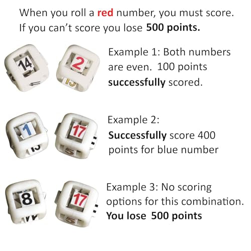 FarkleX™ – Innovative Dice for Farkle Games | 2 Advanced Multi-Surface Dice (1–18) | Fast-Paced Push-Your-Luck Game | Travel-Friendly Strategy Dice Game for Family & Adults