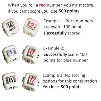 FarkleX™ – Innovative Dice for Farkle Games | 2 Advanced Multi-Surface Dice (1–18) | Fast-Paced Push-Your-Luck Game | Travel-Friendly Strategy Dice Game for Family & Adults